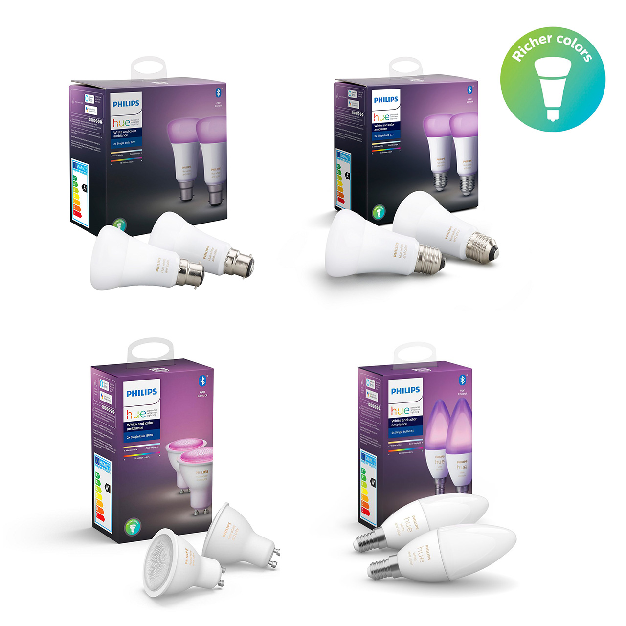Pack Individual E14 HUE Color Philips