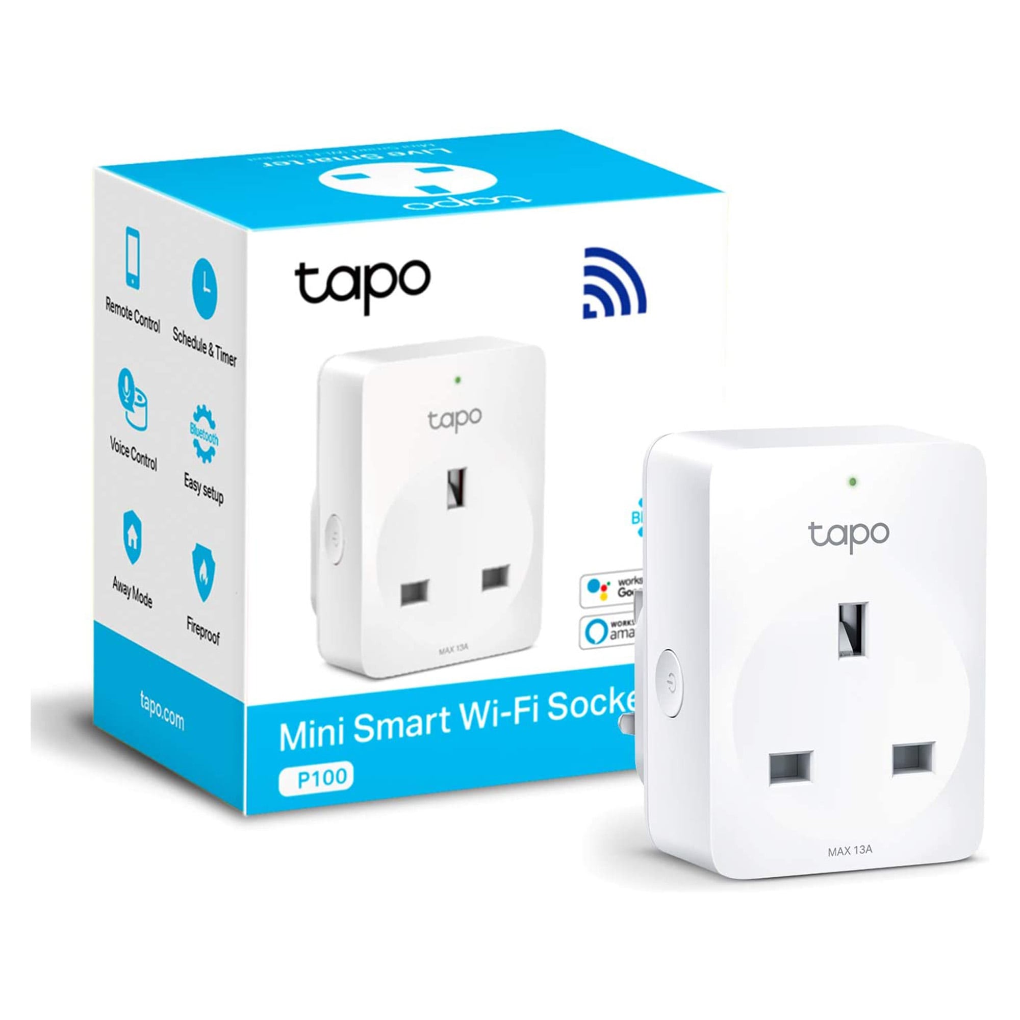 Tapo Pan/Tilt Security Camera (Tapo C200 Twin) + Smart Plug (Tapo  P100(2-pack))