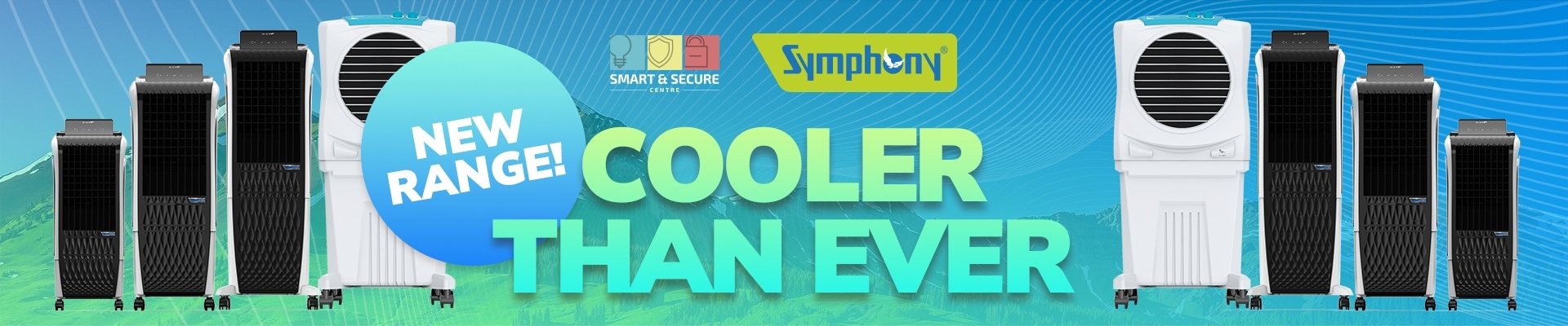 BEAT THE HEAT! New range of Symphony air coolers! Cooler than ever.